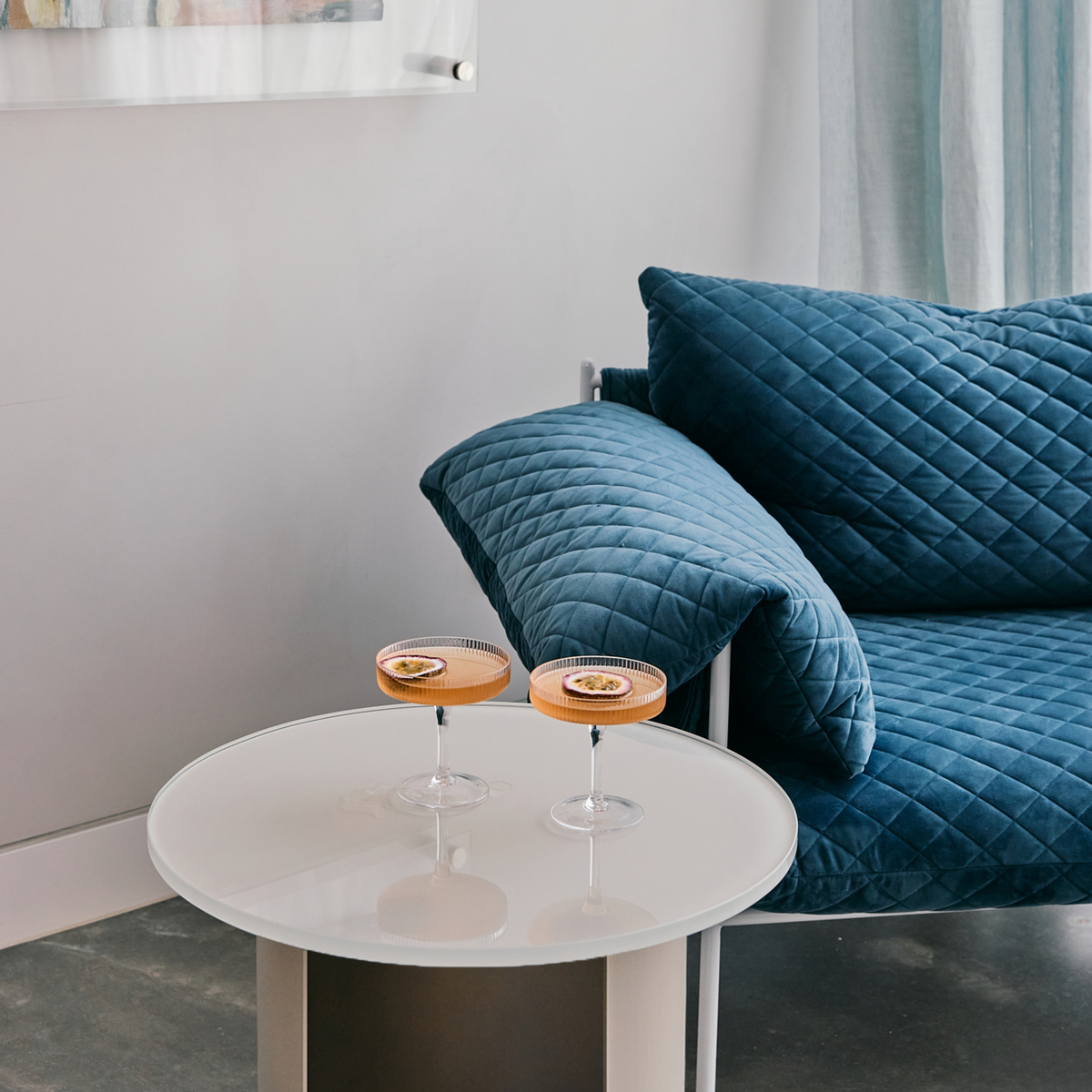 Lunar Glass Side Table