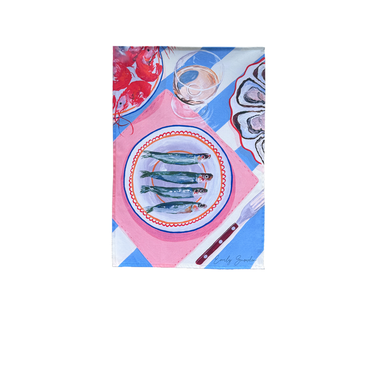 'Sardine Soiree' Tea Towel Set