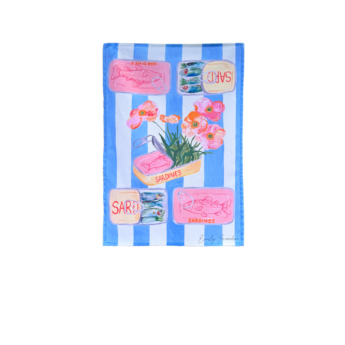 'Sardine Soiree' Tea Towel Set