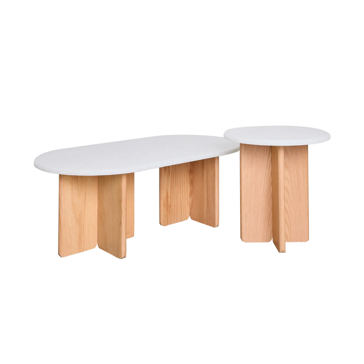 Mingle Round Side Table - Recycled Glass