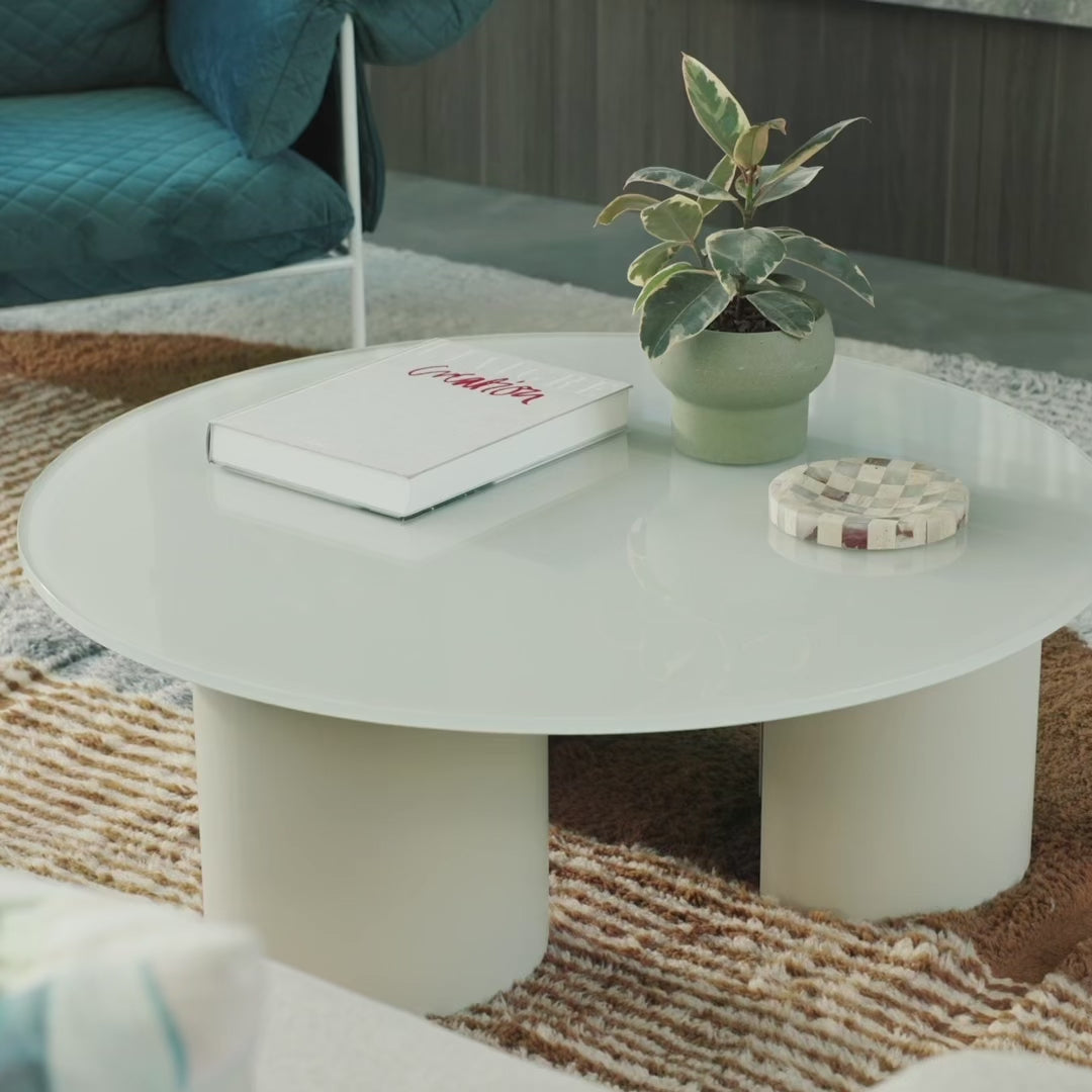 Lunar Glass Coffee Table